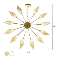 6/9/12 Lights Chandelier Lamp Industrial Sputnik Ceiling Light - Rebooters