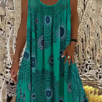 Paola Women's Floral Print Maxi Tank Dress for Effortless Style - Rebooters -Women's Dresses