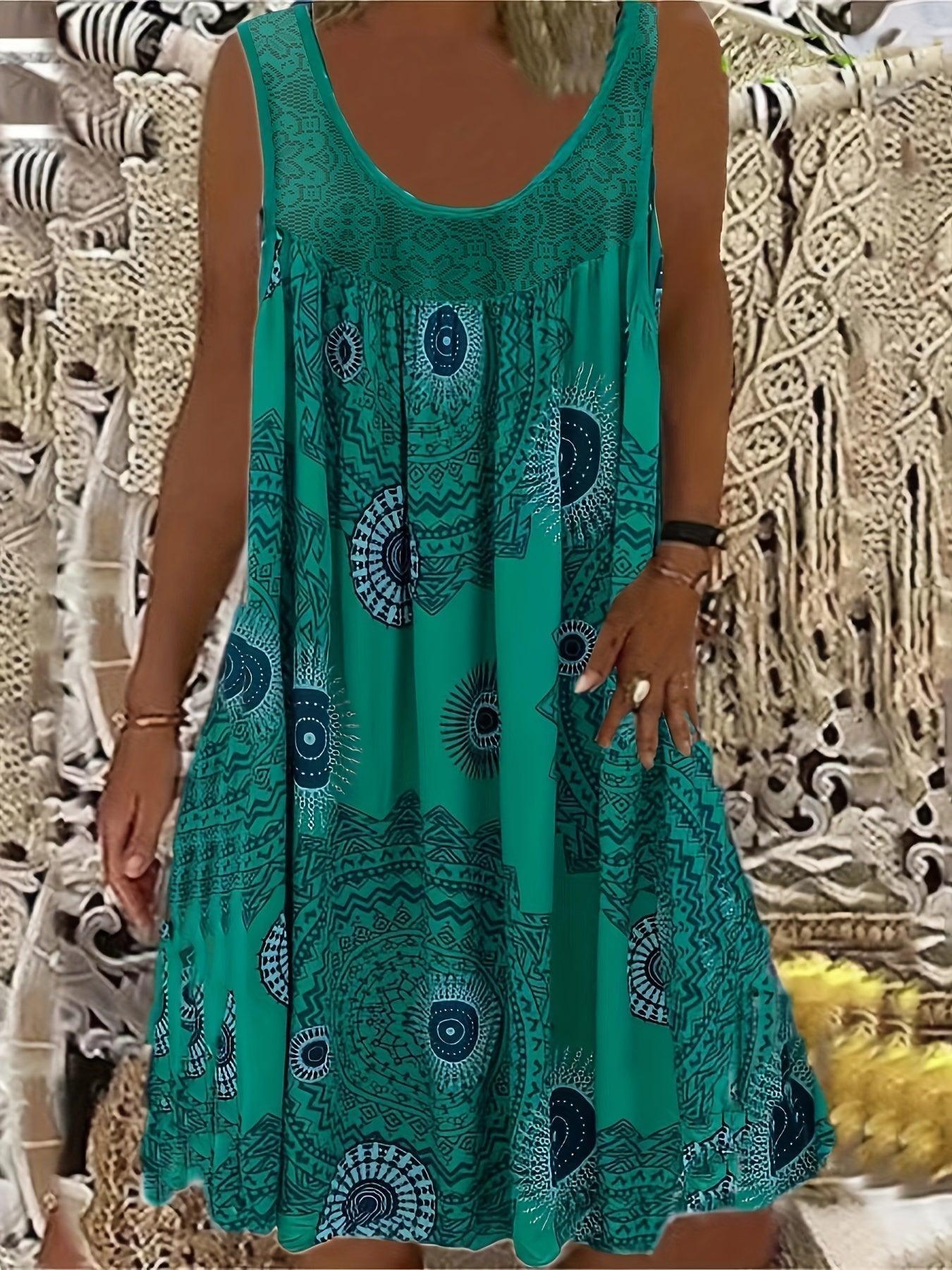 Paola Women's Floral Print Maxi Tank Dress for Effortless Style - Rebooters -Women's Dresses