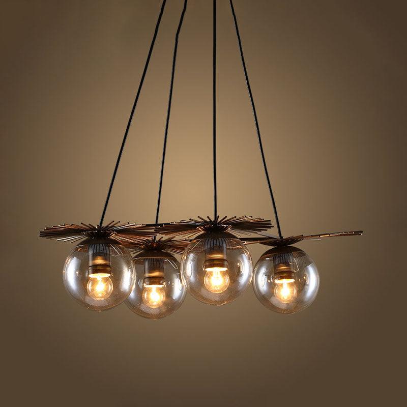 4 Bulbs Ceiling Chandelier Industrial Coffee House Pendant Light Fixture - Rebooters