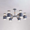 Macaron Colored Goblet Chandelier 6 Heads Nordic Light - Rebooters