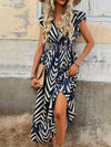 Stylish Megan Women's Maxi Dress with Flutter Sleeves - Rebooters -Women's Dresses