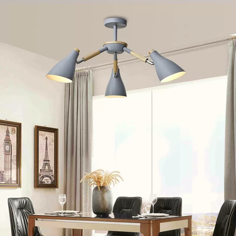 Rotatable Metal Bottle Chandelier 3 Lights Nordic Stylish Light - Rebooters