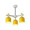 Living Room Kindergarten Hanging Light Metal Macaron Yellow Chandelier - Rebooters