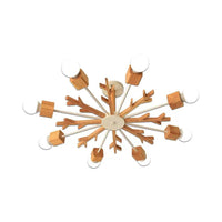 Kids Beige Suspension Light Snowflake Wood Chandelier - Rebooters
