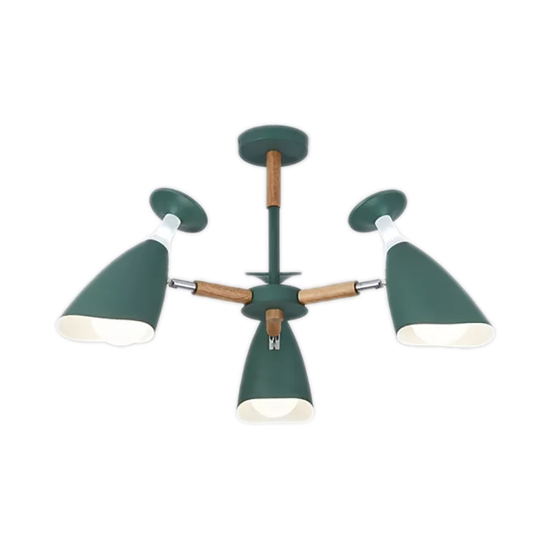 Rotatable Metal Goblet Chandelier Macaron Loft Light - Rebooters