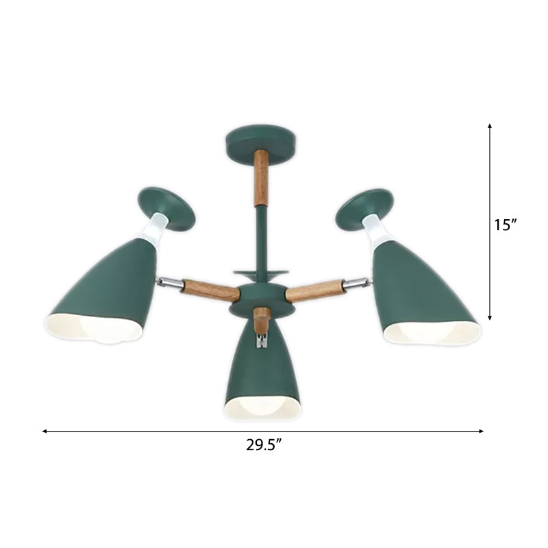Rotatable Metal Goblet Chandelier Macaron Loft Light - Rebooters
