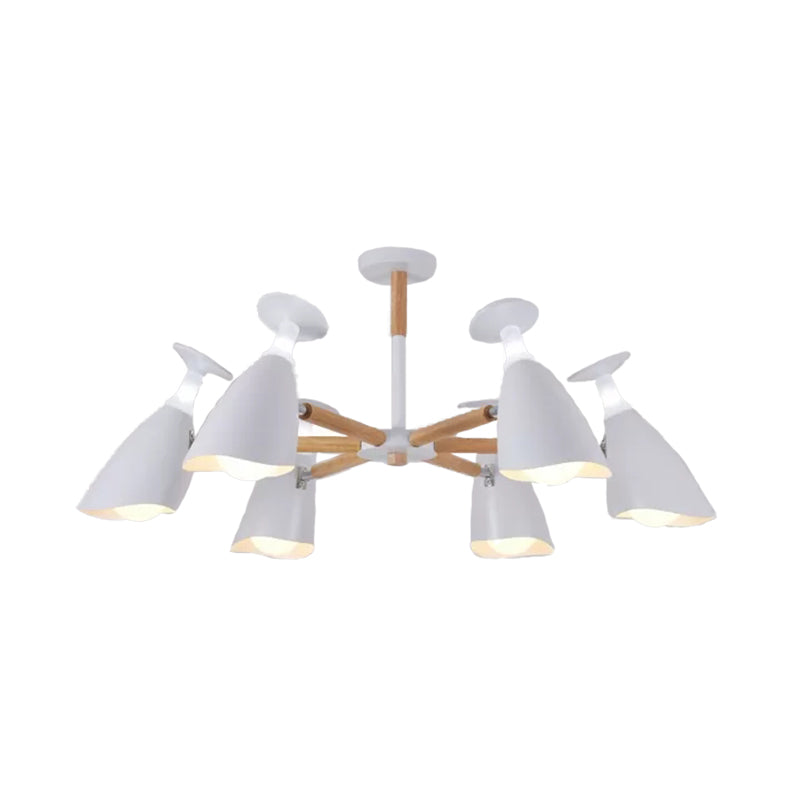 Rotatable Metal Goblet Chandelier Macaron Loft Light - Rebooters