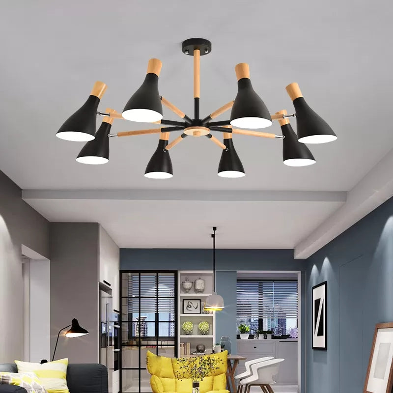 Cloth Shop Bottle Hanging Light Metal Macaron Chandelier - Rebooters