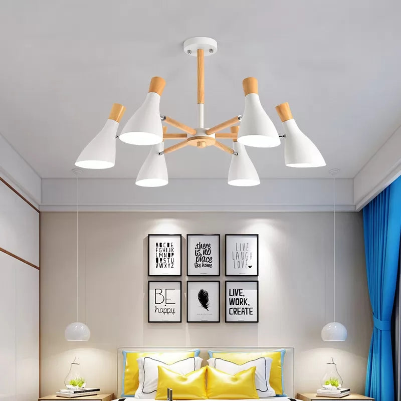 Cloth Shop Bottle Hanging Light Metal Macaron Chandelier - Rebooters
