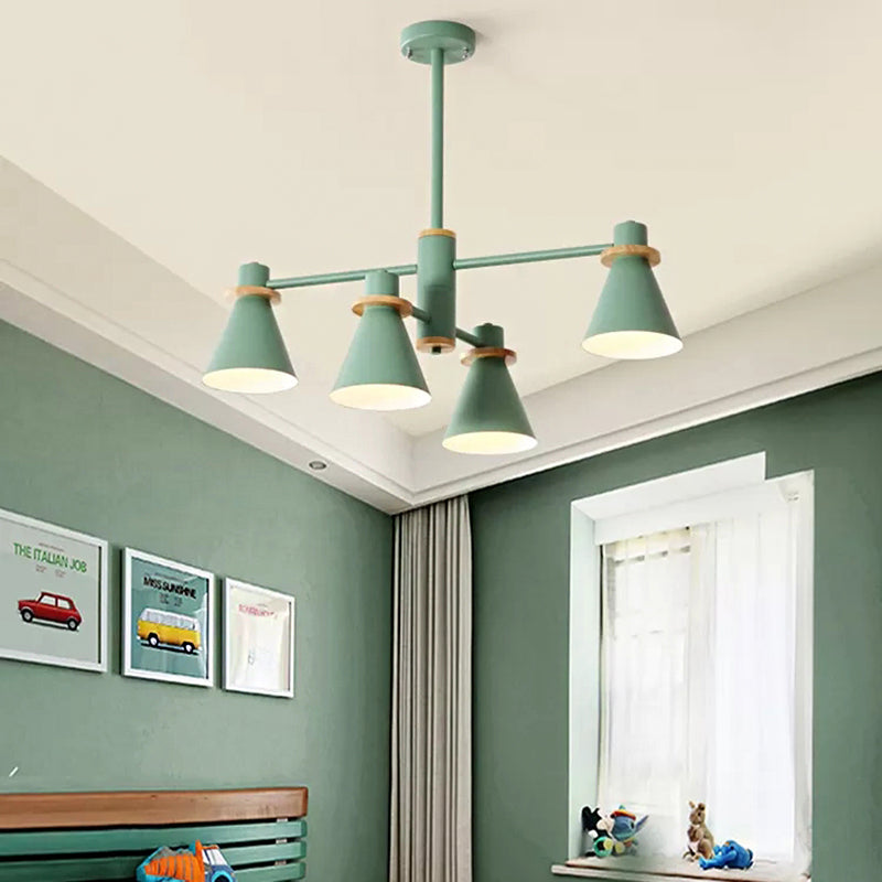 Macaron Stylish Conical Pendant Light Chandelier for Kids - Rebooters