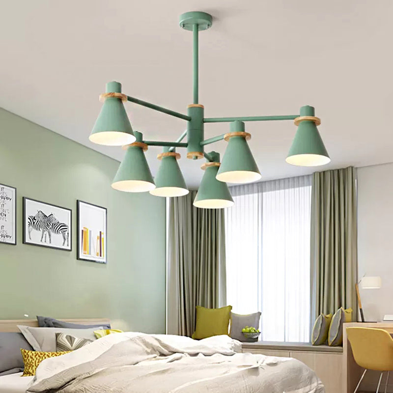 Macaron Stylish Conical Pendant Light Chandelier for Kids - Rebooters