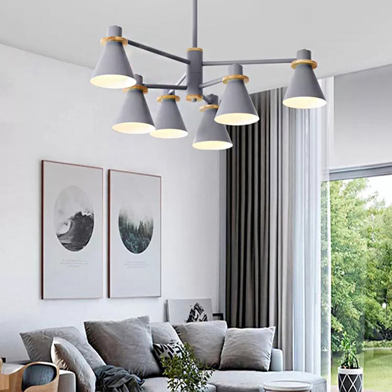 Macaron Stylish Conical Pendant Light Chandelier for Kids - Rebooters