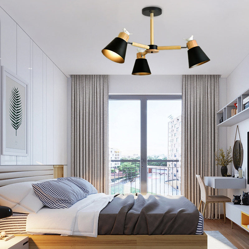 Modern Style Ceiling Pendant Light with Bird Bucket Shade - Rebooters