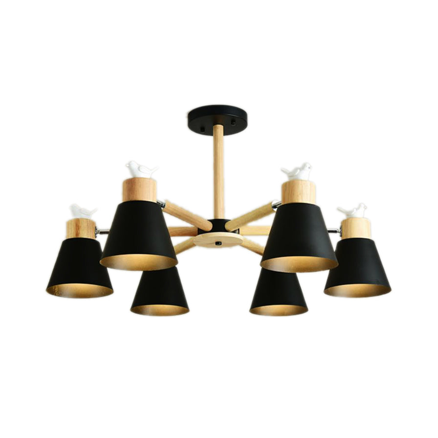 Modern Style Ceiling Pendant Light with Bird Bucket Shade - Rebooters
