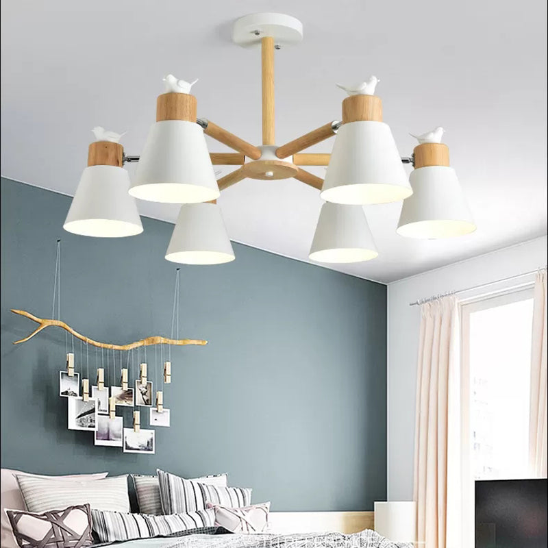 Modern Style Ceiling Pendant Light with Bird Bucket Shade - Rebooters