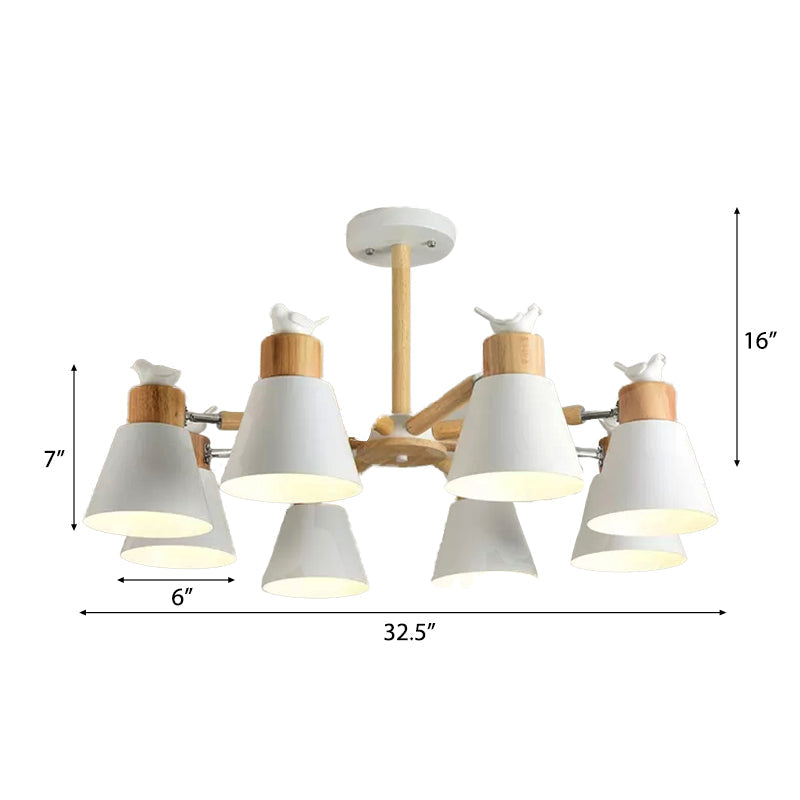 Modern Style Ceiling Pendant Light with Bird Bucket Shade - Rebooters