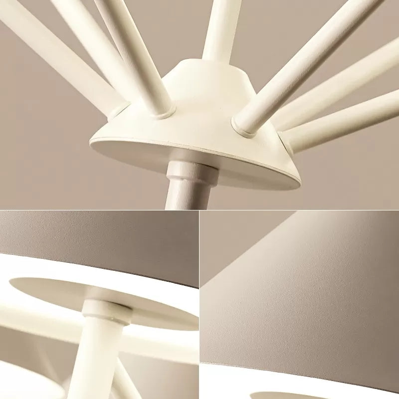 Macaron Style Conical Chandelier Pendant Light for Study Room - Rebooters