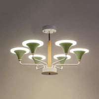 Nordic Modern Ceiling Pendant Light Curved Cone Shade Metal Hanging Light for Restaurant - Rebooters