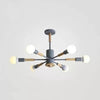 Sky Bang Kindergarten Chandelier with Open Bulb Wood Nordic Light - Rebooters