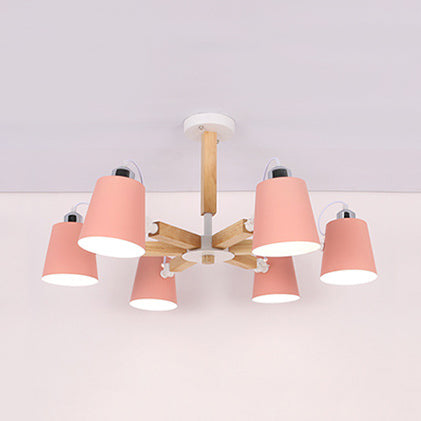 Nordic Style Undertint Chandelier Bucket Shade Light for Kids - Rebooters