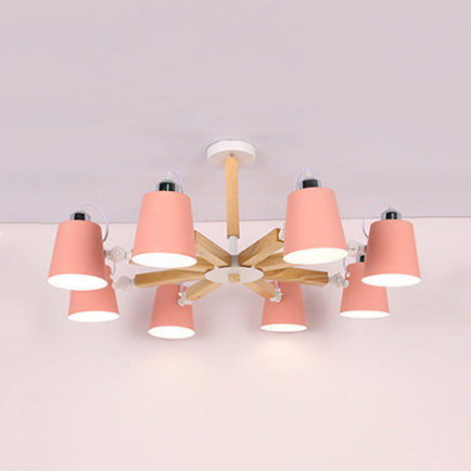 Nordic Style Undertint Chandelier Bucket Shade Light for Kids - Rebooters