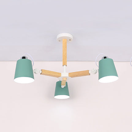 Nordic Style Undertint Chandelier Bucket Shade Light for Kids - Rebooters