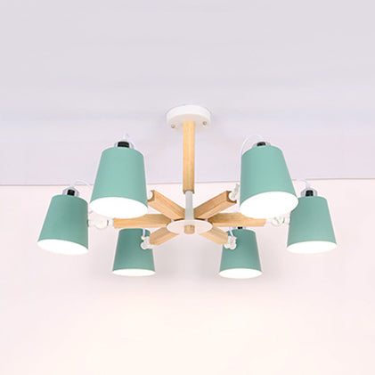 Nordic Style Undertint Chandelier Bucket Shade Light for Kids - Rebooters