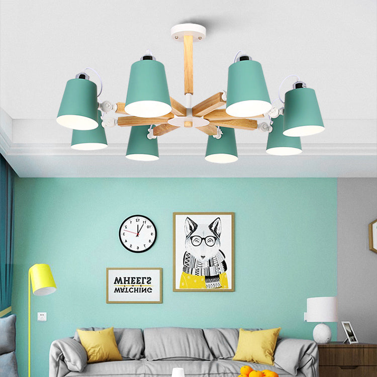 Nordic Style Undertint Chandelier Bucket Shade Light for Kids - Rebooters