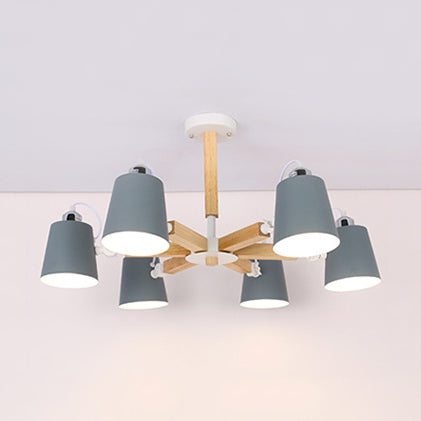 Nordic Style Undertint Chandelier Bucket Shade Light for Kids - Rebooters