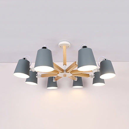 Nordic Style Undertint Chandelier Bucket Shade Light for Kids - Rebooters