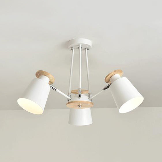 Rotatable Bucket Shade Chandelier Nordic Metal Pendant Light - Rebooters