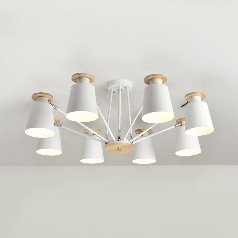 Rotatable Bucket Shade Chandelier Nordic Metal Pendant Light - Rebooters