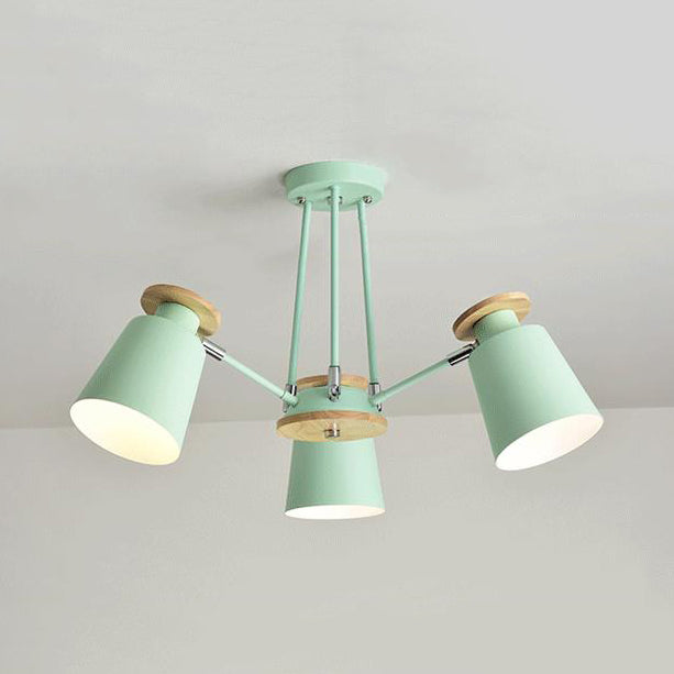 Rotatable Bucket Shade Chandelier Nordic Metal Pendant Light - Rebooters