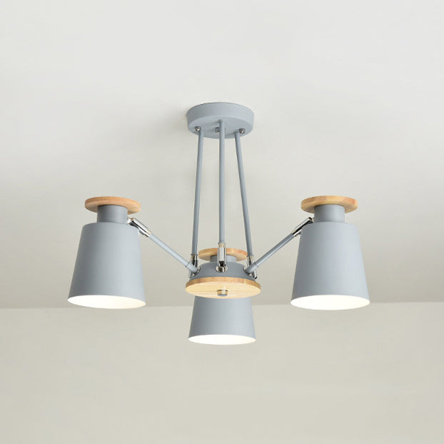 Rotatable Bucket Shade Chandelier Nordic Metal Pendant Light - Rebooters