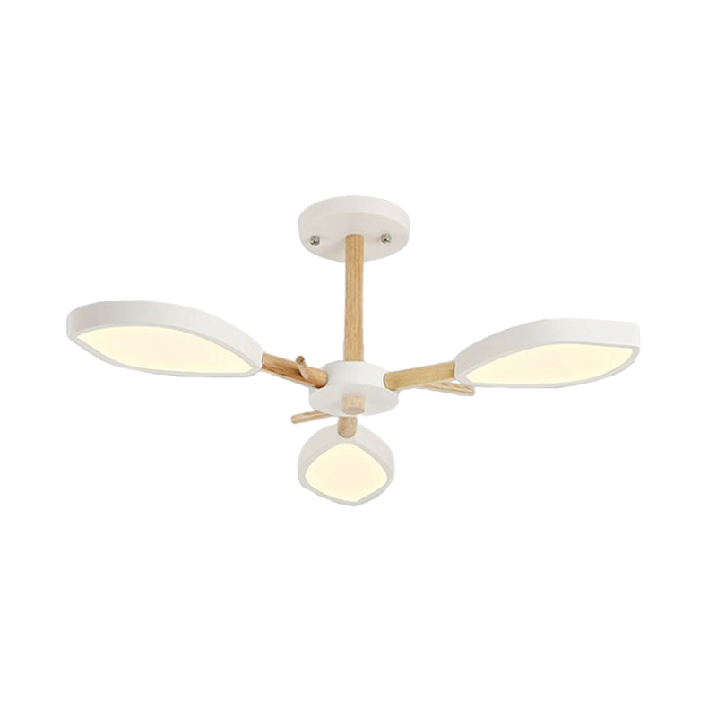 Nordic Style Macaron Chandelier Leaf Shade Acrylic Light - Rebooters