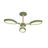 Nordic Style Macaron Chandelier Leaf Shade Acrylic Light - Rebooters