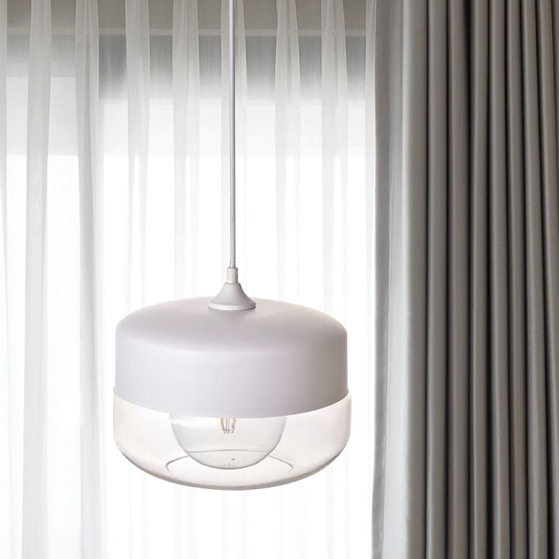 1 Head Bedroom Pendant Light Modern White Ceiling Suspension Lamp | Rebooters - Rebooters