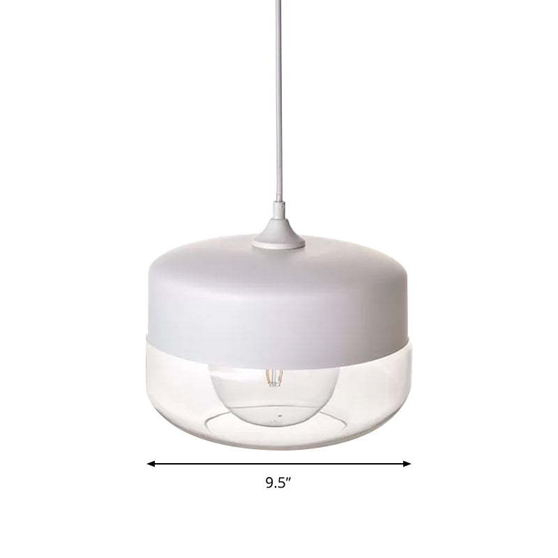 1 Head Bedroom Pendant Light Modern White Ceiling Suspension Lamp | Rebooters - Rebooters