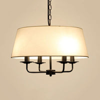 4 Bulbs Candle Chandelier Light Classic White Green Beige Fixture - Rebooters