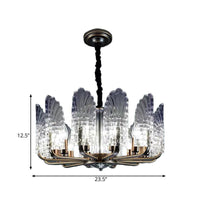 8/9/10 Lights Radial Chandelier Lighting Brass Crystal Lamp - Rebooters