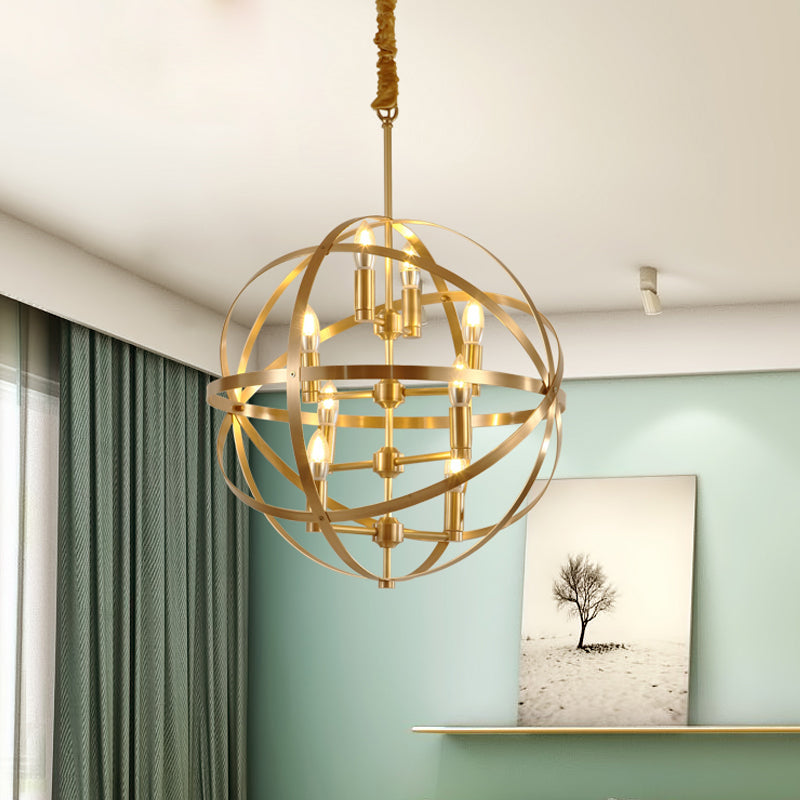 Candle Metal Chandelier Lighting Classic 4/6/8 Lights Gold - Rebooters