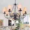 Flaxen 8 Lights Chandelier Light Fixture Traditional Pendant Lamp - Rebooters