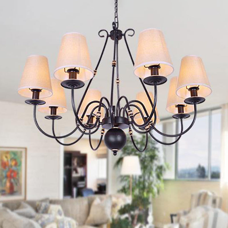 Flaxen 8 Lights Chandelier Light Fixture Traditional Pendant Lamp - Rebooters