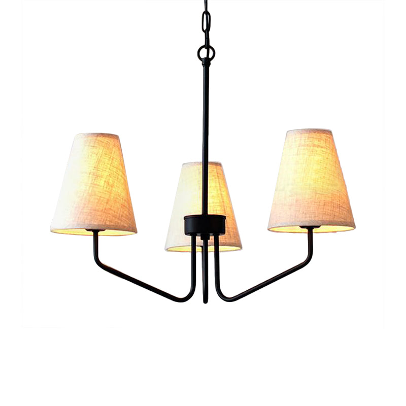 Fabric Conical Hanging Chandelier Traditional 3/5/6 Lights - Rebooters