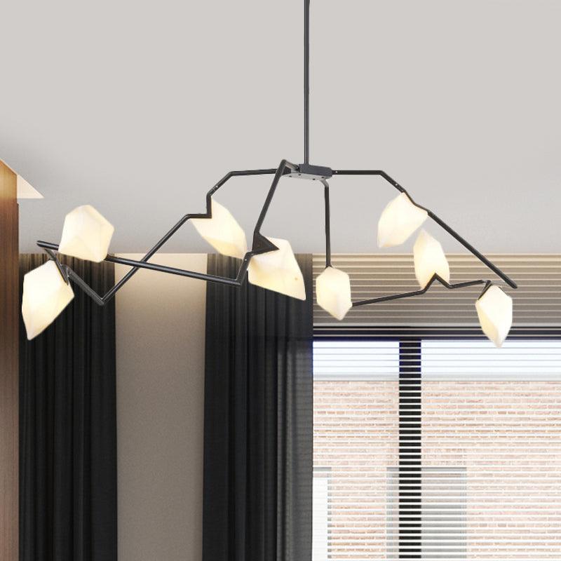 5/8 Lights Dining Room Chandelier Lamp Modern Black Gold Ceiling Lighting - Rebooters
