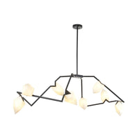 5/8 Lights Dining Room Chandelier Lamp Modern Black Gold Ceiling Lighting - Rebooters