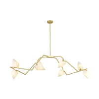 5/8 Lights Dining Room Chandelier Lamp Modern Black Gold Ceiling Lighting - Rebooters