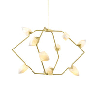 5/8 Lights Dining Room Chandelier Lamp Modern Black Gold Ceiling Lighting - Rebooters