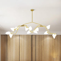 5/8 Lights Dining Room Chandelier Lamp Modern Black Gold Ceiling Lighting - Rebooters